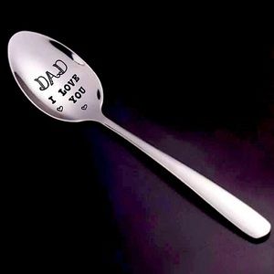Father’s Day I love you dad cereal spoon